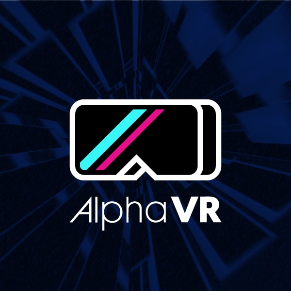 alpha vr logo designed by justin holmes of justindeed